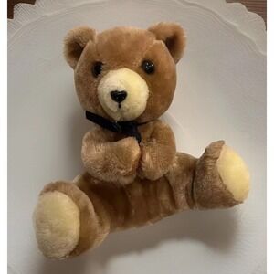 1977 Vintage Dakin Brown Stuffed Animal Bear Nature Babies Mom Only Plush